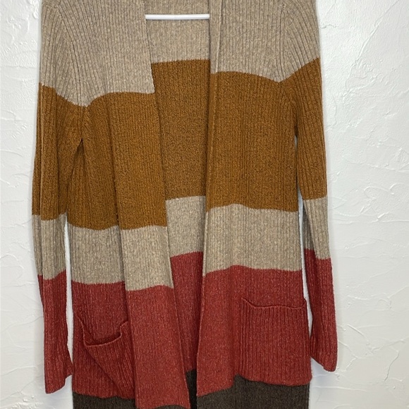The Loft Color Block/Striped Duster/Cardigan - Picture 5 of 7